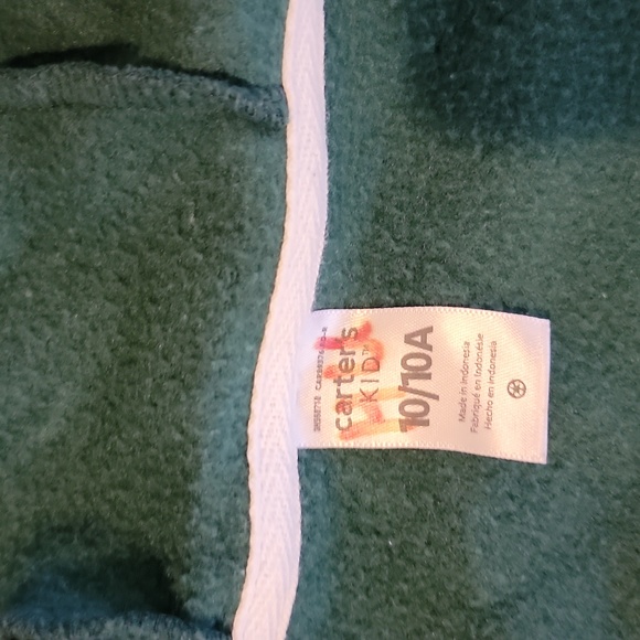 Carters French Terry, zip, hooded,  front slide pocket, jacket. Boys 10. - Picture 2 of 3